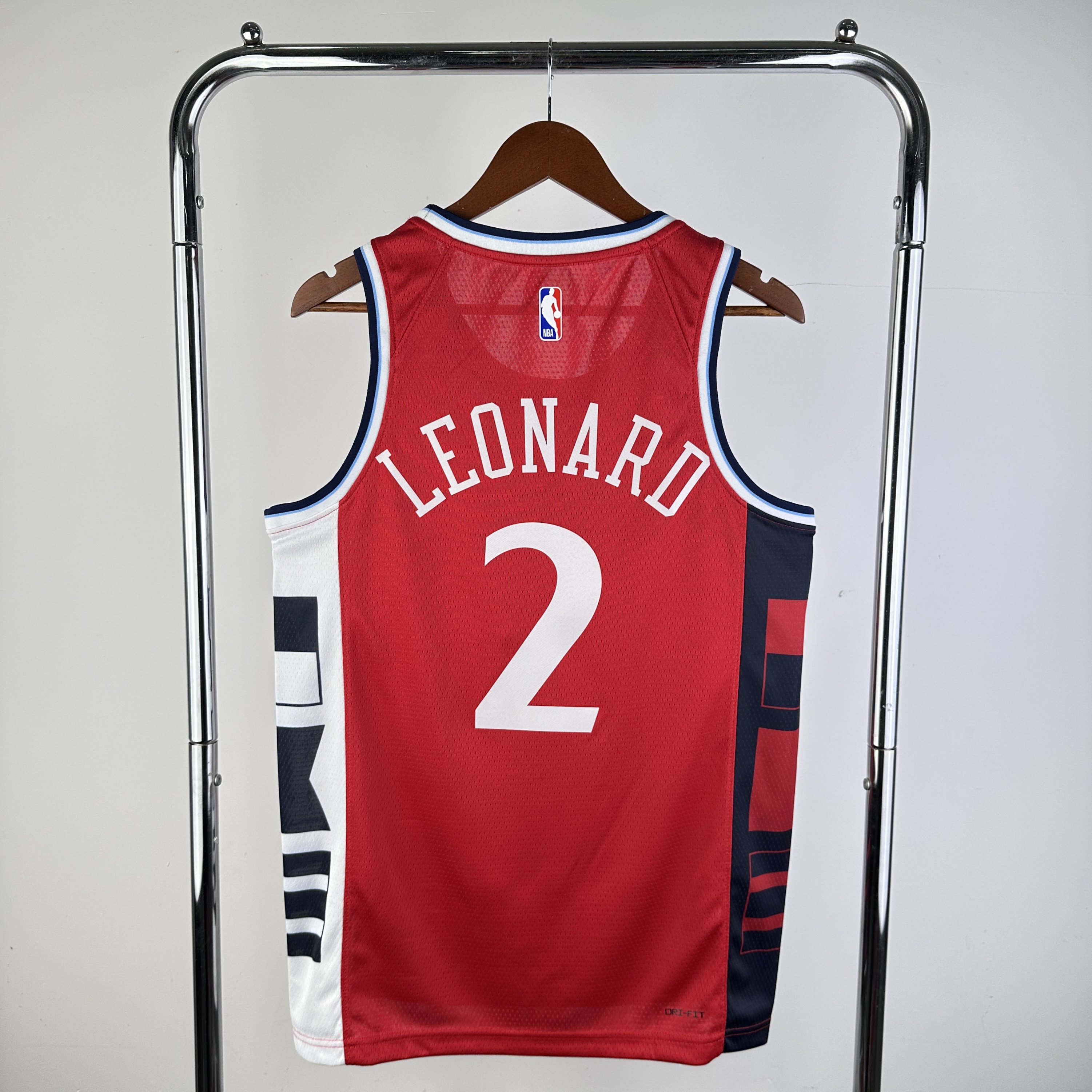 Men Los Angeles Clippers 2 Leonard Red Season 2024 NBA Jersey